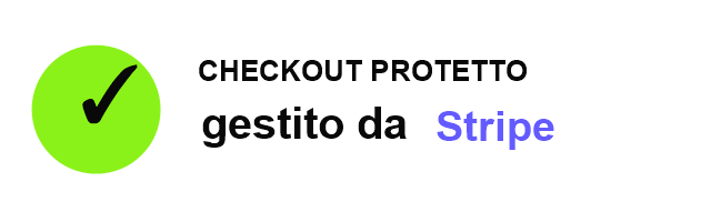 Checkout protetto gestito da Stripe